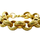 10" Pre-owned 9CT Belcher Bracelet (72.1g)